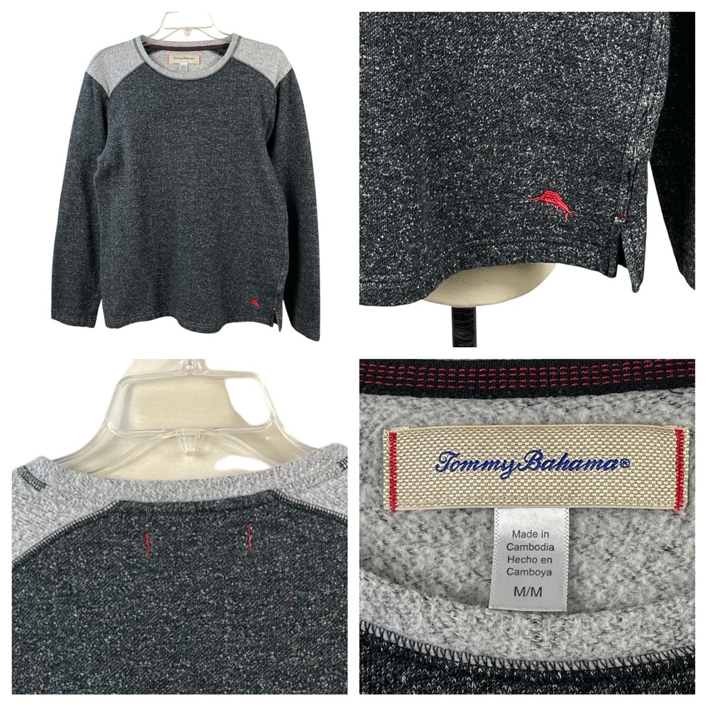 Brand New Tommy Bahama Fleece Lined‎ Charcoal/Grey Lounge Sleepwear Medium 0250